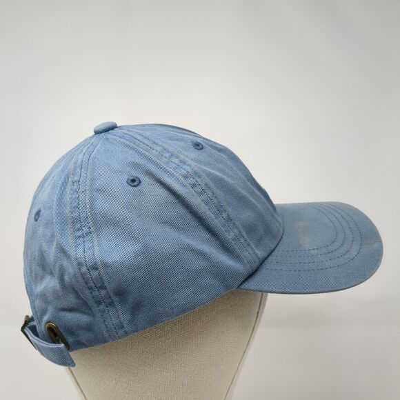 HUF Slideback Hat Blue One Size Adjustable Embroidered Vented Holes 6 Panel - Picture 4 of 8